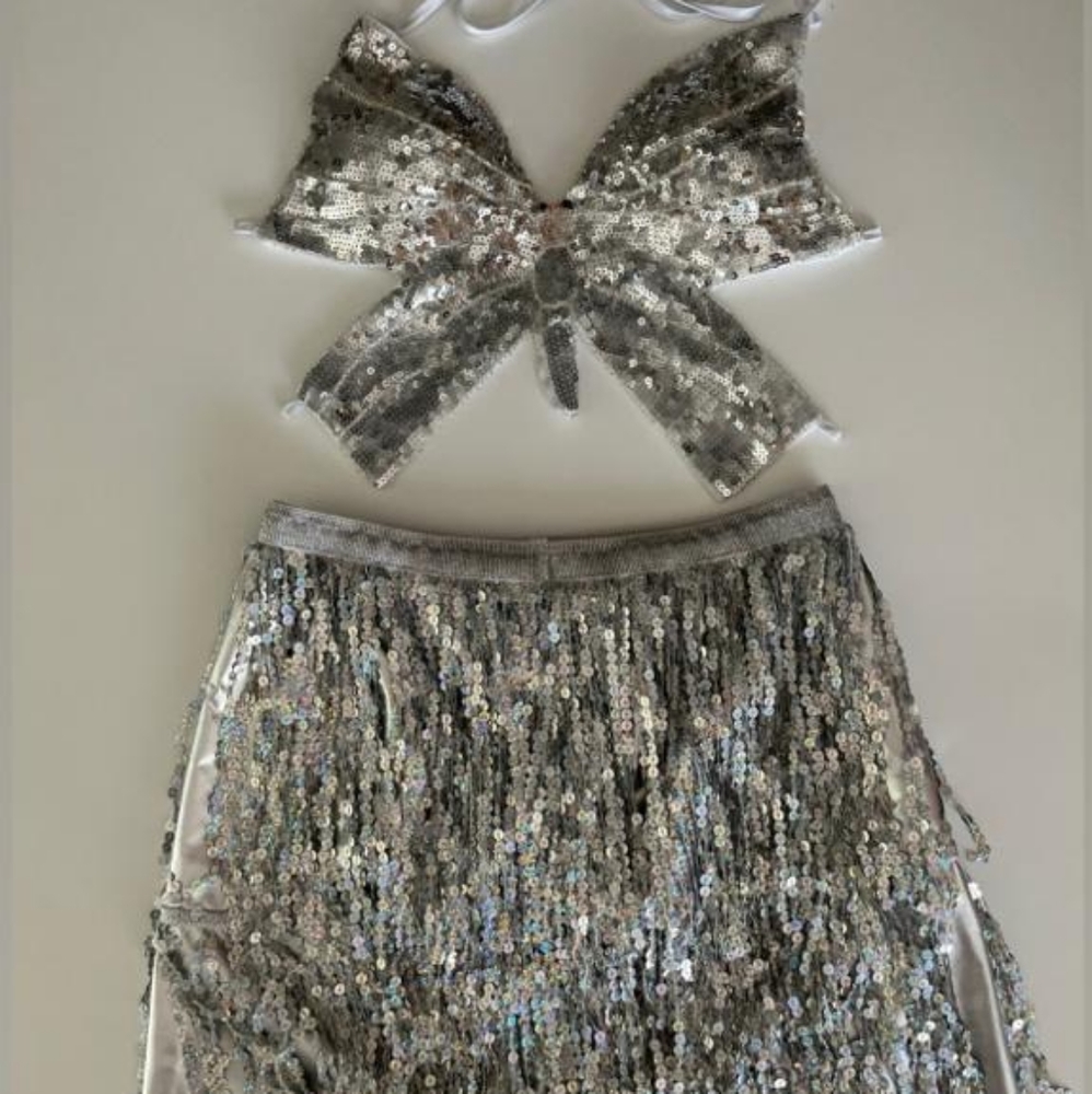 Fantasy silver skirt